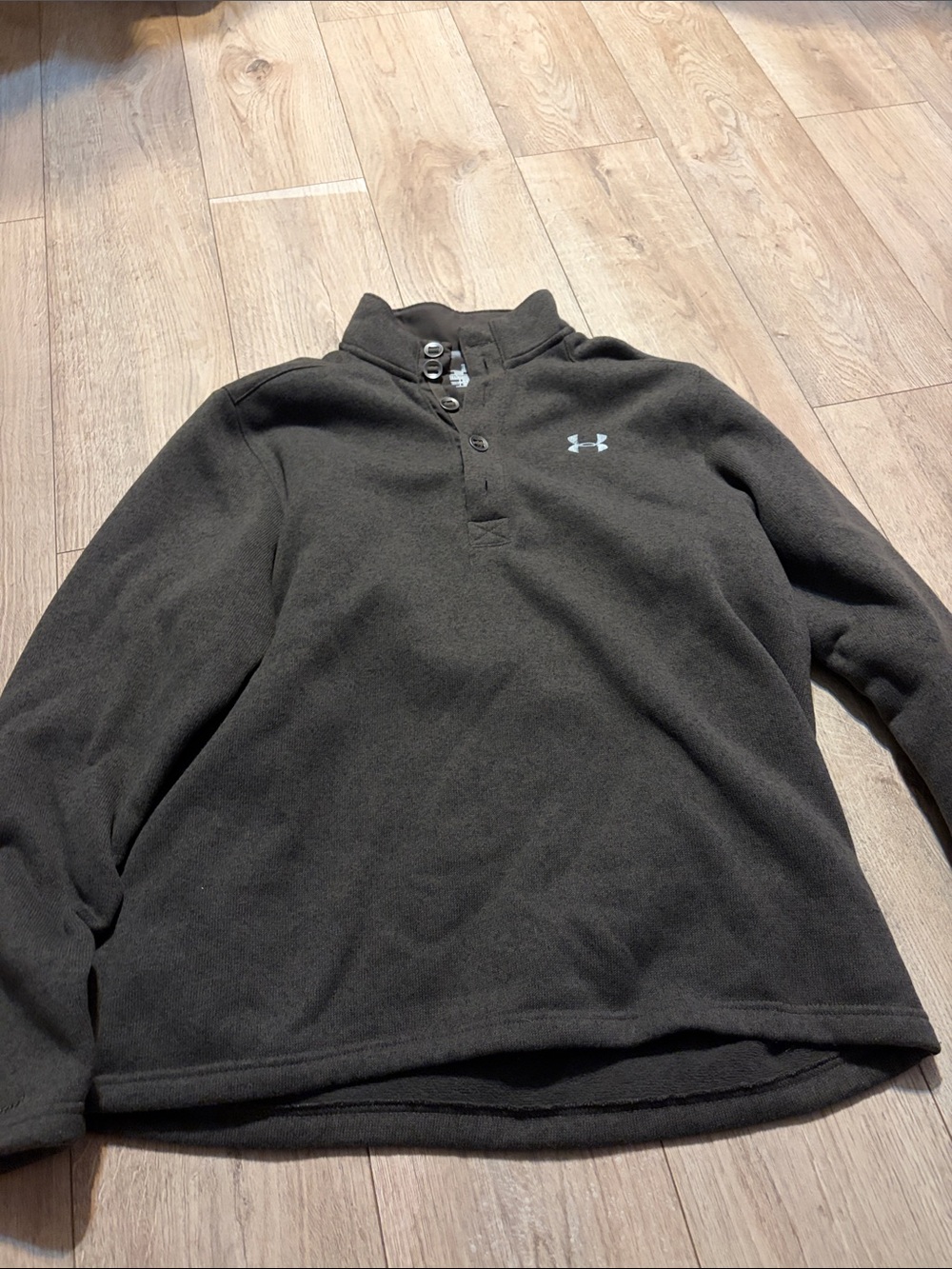 Under Armour Black Half-Snap Fleece Pullover Jacket